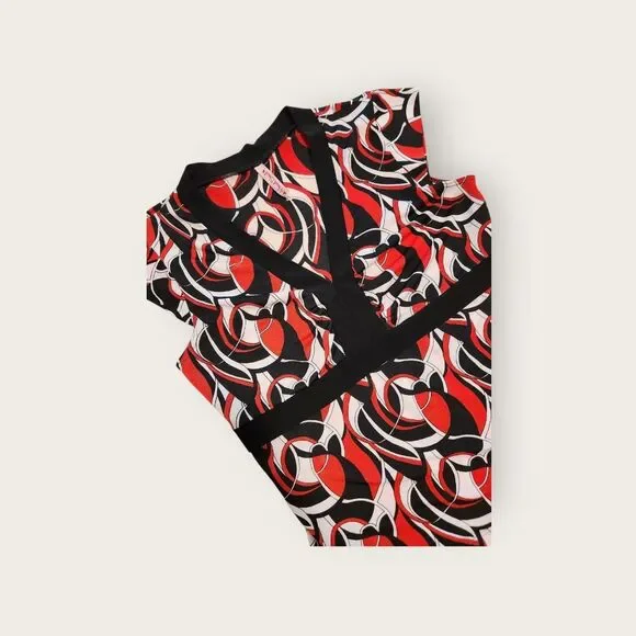 Vintage Y2k Heart and Soul red and black graphic empire waist v-neck shirt - Picture 3 of 5
